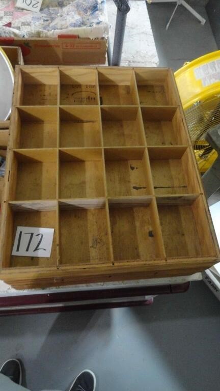 (3) Wood Storage Trays