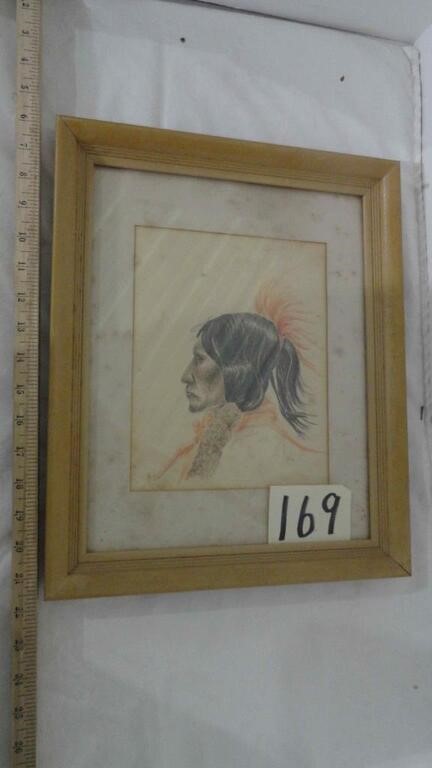 Native American Framed Picture