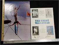 Autographed Great Wallendas Poster & Tight Rope