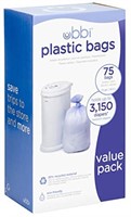 Ubbi Diaper Pail Plastic Bags, Disposable Baby