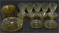 (AF) Madrid Federal Glass Company Yellow