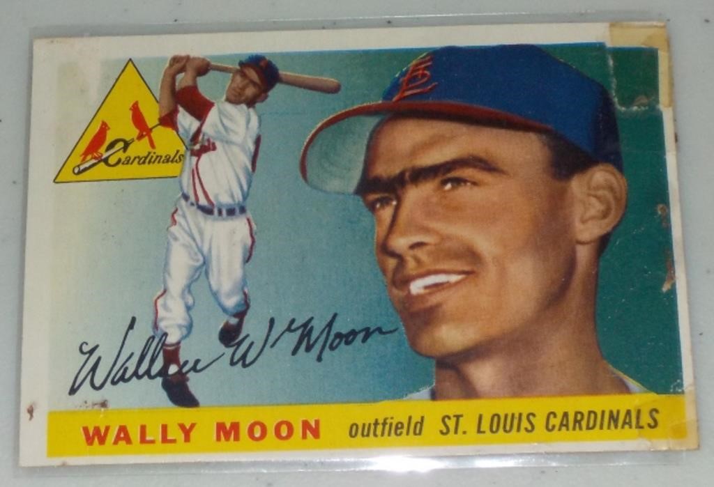 Wally Moon 1955 Topps Baseball card #67