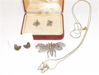 Group of Butterfly & Insect Jewelry