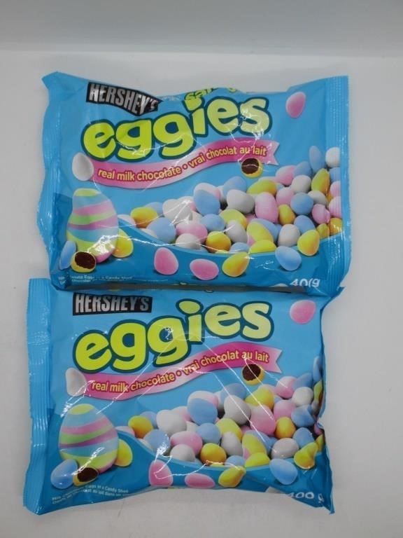 Lot of 2 Hershey's eggies Real Milk Chocolate