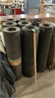 Seven rolls and two partial roll tar paper