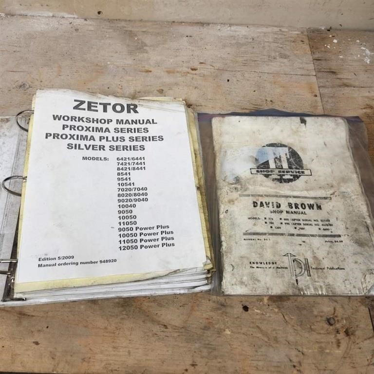 David Brown & Zetor Shop Manuals