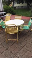 Retro Patio Chairs and Table