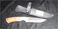 STAINLESS FIXED BLADE KNIFE WITH SHEATH
