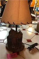 Q - WESTERN SADDLE TABLE LAMP (L219)