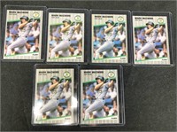 (6) 1989 Fleer Mark McGuire Baseball Cards