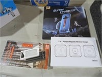 SCREEN PROTECTOR, CAMP LIGHT, 3 IN 1 CHARGER, NIB