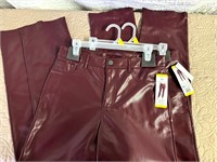 LOT of 2 Womens Faux Leather Pants