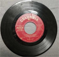 45 record with CocaCola ad on label