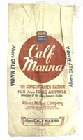 Vtg. Calf manna Feed Sack, Albers Milling Company