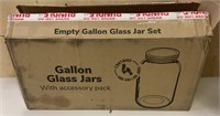 4- gallon glass jars (1 lid is broken)