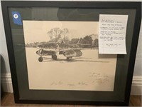 Pilot of ME 262 Signed Print