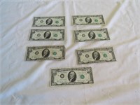 Seven $10 Dollar Bills (1969)