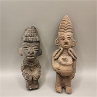 Two Pre-Columbian figures