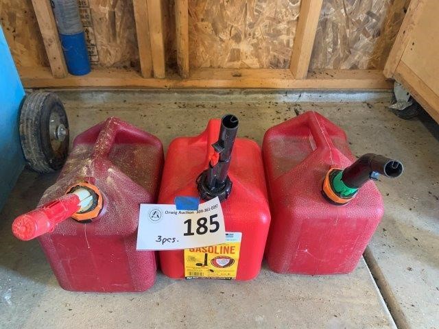 Gasoline Cans (Lot of 3)