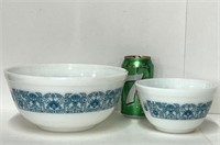 2 PYREX USA 1969 Blue Horizon Moon Landing