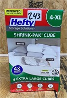 Hefty 4-XL Shrink-Pak Cude, New