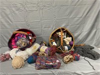 2 Baskets Full of Yarn