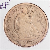 Coin 1872 S Seated Half Dollar  VG