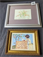 2 Framed Pieces
