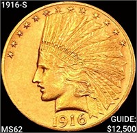 1916-S $10 Gold Eagle UNCIRCULATED