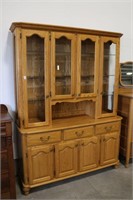 SIDEBOARD WITH LIGHTED HUTCH