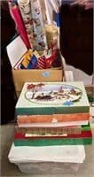 Christmas gift wrapping boxes etc