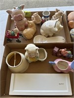 6 Boxes of Collectible Pigs