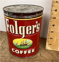 Folgers coffee can