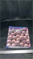 Baseball trading card binder, with contents