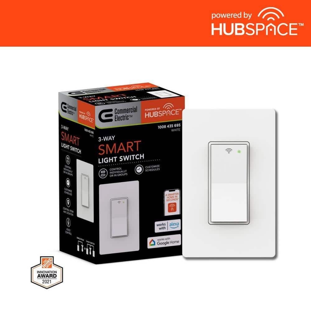 10 Amp 3-Way Smart Home Specialty Light Switch wit