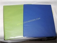 3-Ring binders-Blue & Green