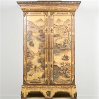Maitland Smith Painted Chinoiserie Cabinet
