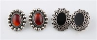 Taxco, Mexico, Two Pairs of Sterling Earrings