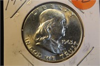 1963 Uncirculated Franklin Silver Half Dollar