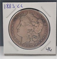 1883-CC Morgan Silver Dollar