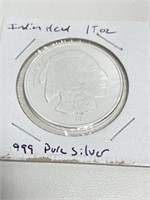 1 oz. Indian Head .999