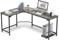 Teraves L-Desk 58' Wood & Steel  Black Oak