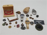 Estate Watches, Militaria/ Coins/ Robeson Knife