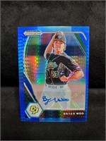 2021 Panini Prizm PDP 174 Bryan Woo BLUE AUTO