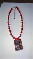 JS Collections Red Necklace