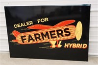 Metal Farmers Hybrid Dealer Sign