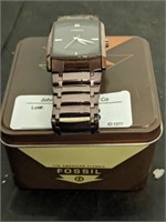 MENS FOSSIL WATCH BRONZE TONE