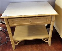 1 DRAWER RATTAN LOOK 2 TIER NIGHT STAND