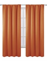 Blackout Orange Curtains 42 x 84 inch