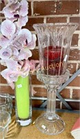 ARTIFICIAL FLOWER - CRYSTAL CANDLE STAND